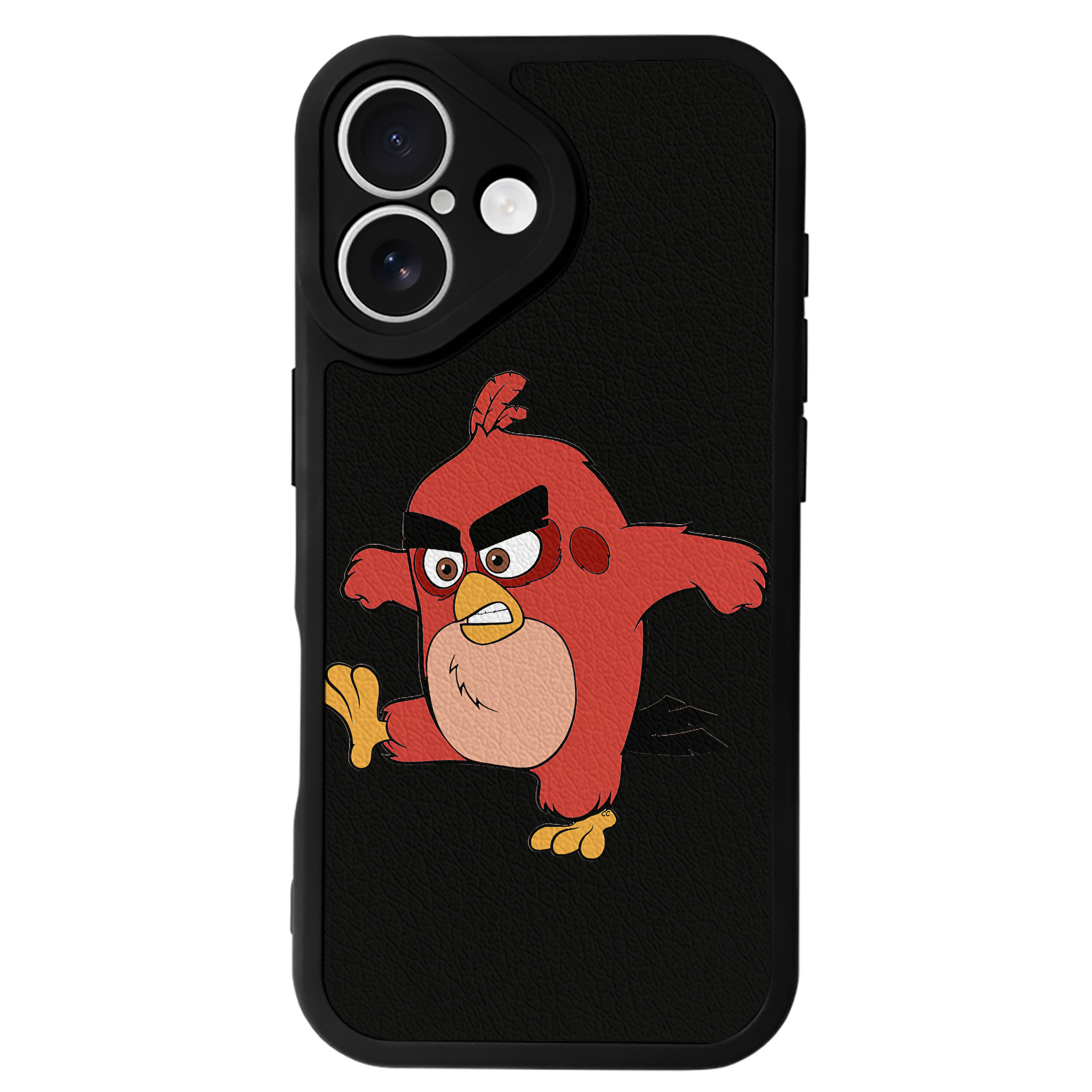 （画像用） Angry Birds アングリーバード 【iPhone 16シリーズ対応】シリコンスマホケース（レザー調） 材質：シリコン